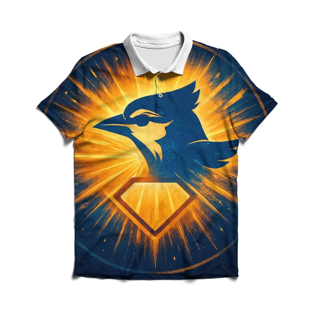 Blue Jays Solar Inning Burst personalized polo shirts