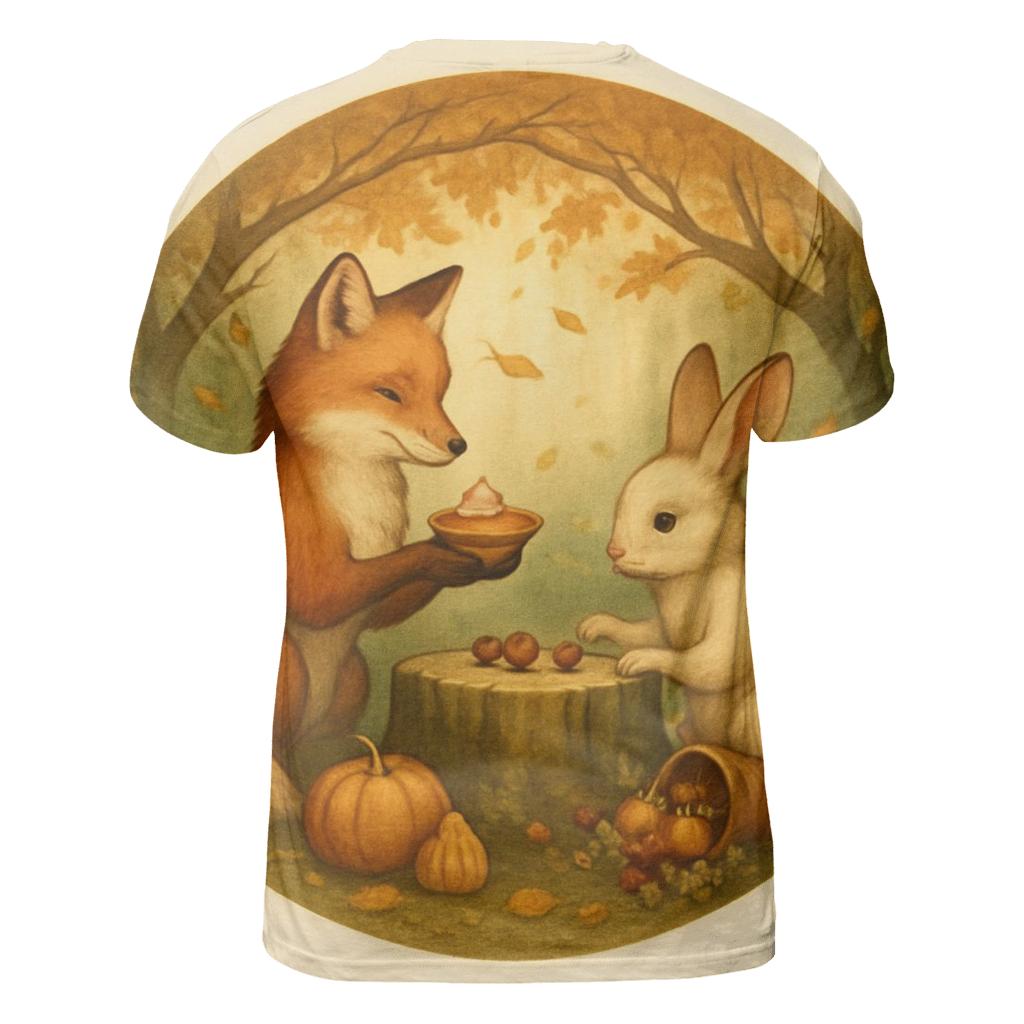 Woodland Feast Under A Leaf Canopy trendy printed shirt styles