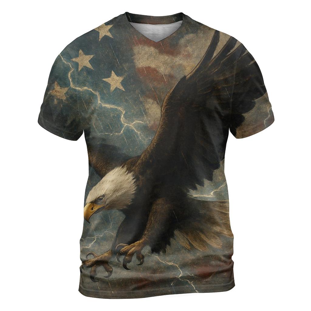 Storm Rider Eagle Banner statement graphic shirts