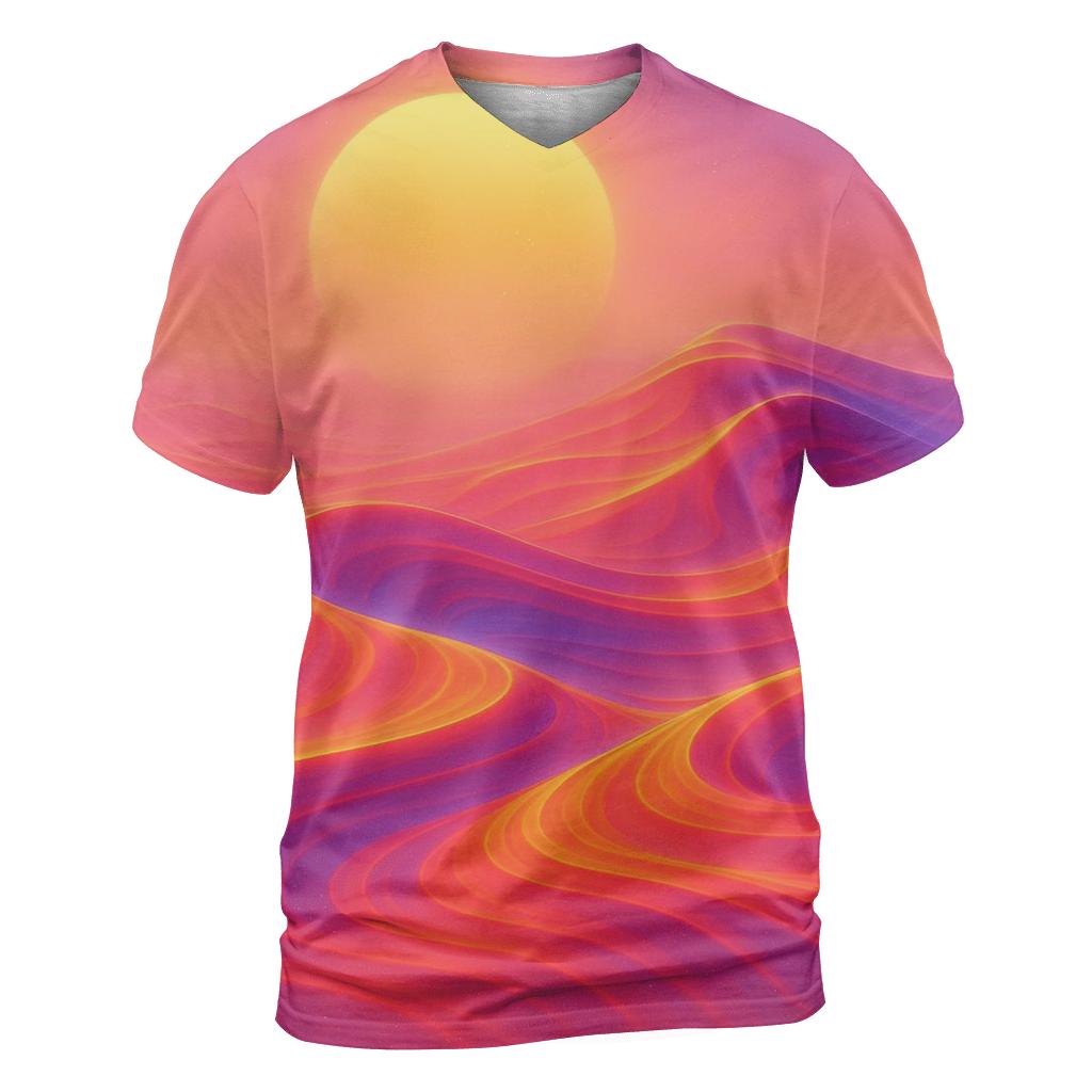 Neon Dune Reverie unique graphic print tees