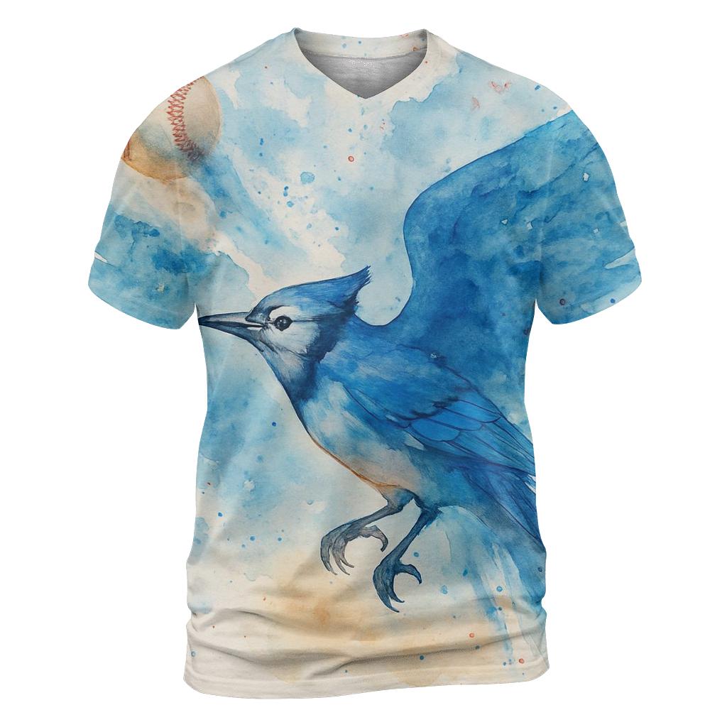 Skybreak Flight With Blue Jays Trajectory designer pattern shirts