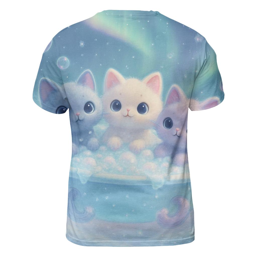 Aurora Bubble Bath Kittens designer pattern shirts