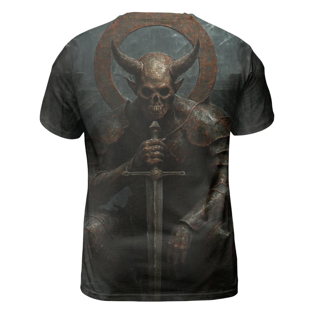 Demon Knight Of The Rusted Halo unique graphic print tees