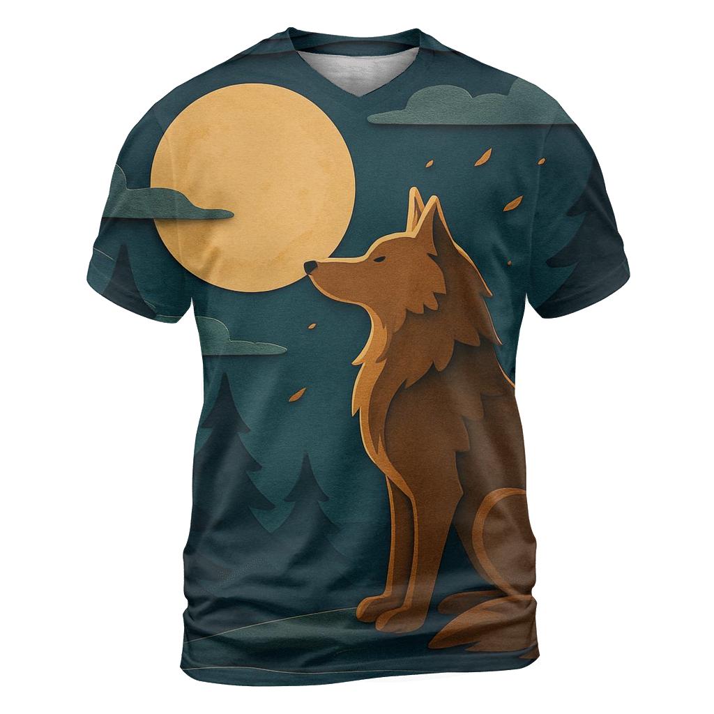 Harvest Moon Paper Theater vibrant all-over design tees