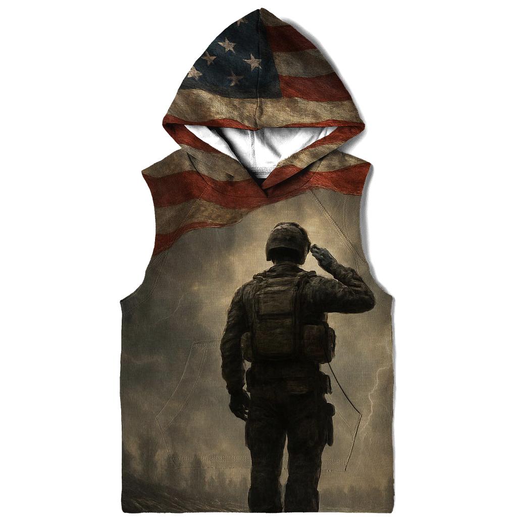 Liberty Vigil Under Stormlit Stripes lightweight hoodies