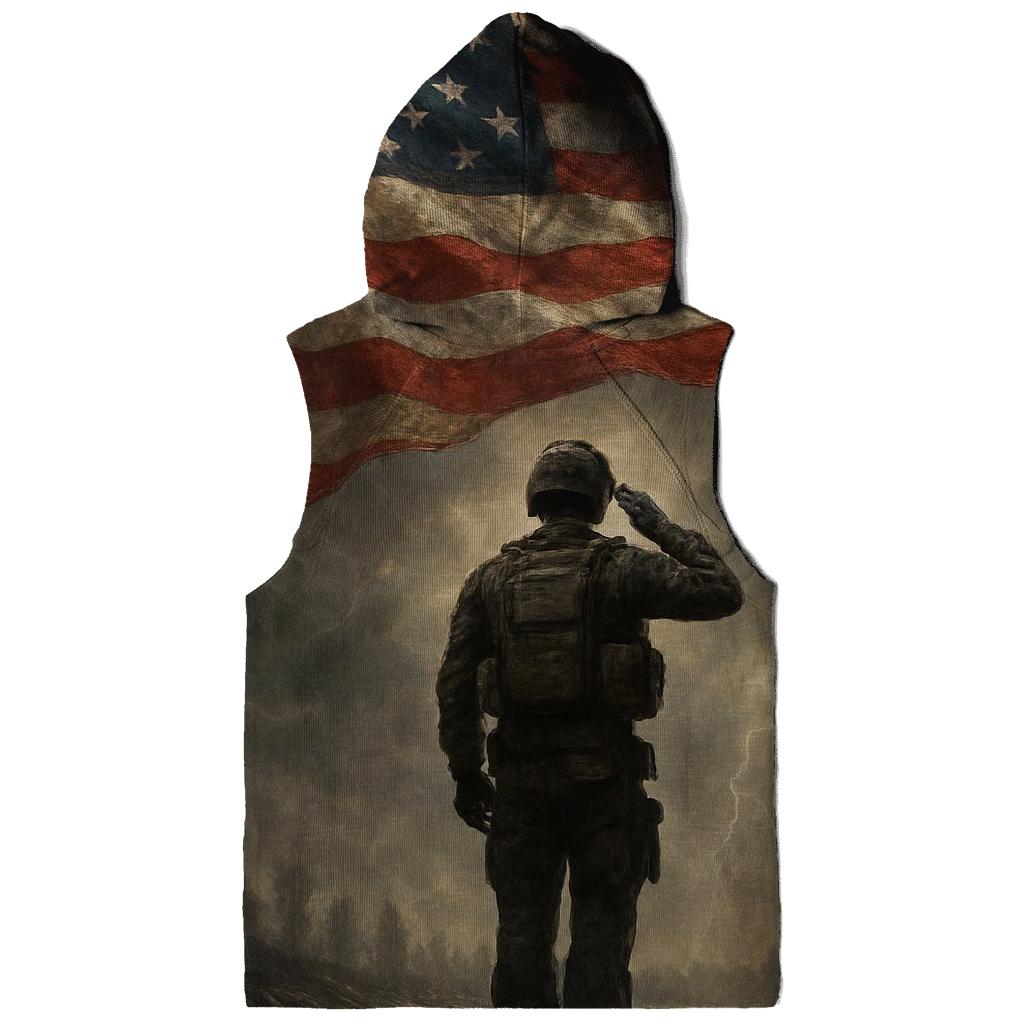 Liberty Vigil Under Stormlit Stripes lightweight hoodies