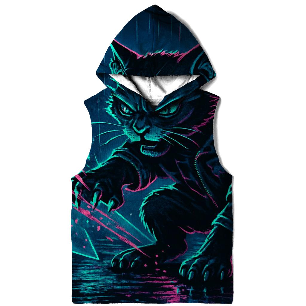 Neon Alley Circuit Breaker Cat hoodies fashion
