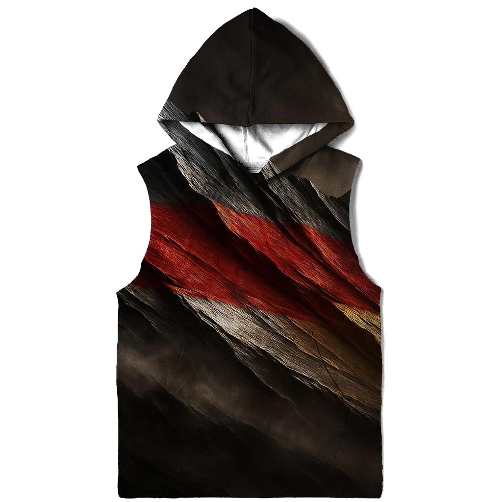 Metallic Flag Of Germany Forged Into Mountain Ridge lightweight hoodies