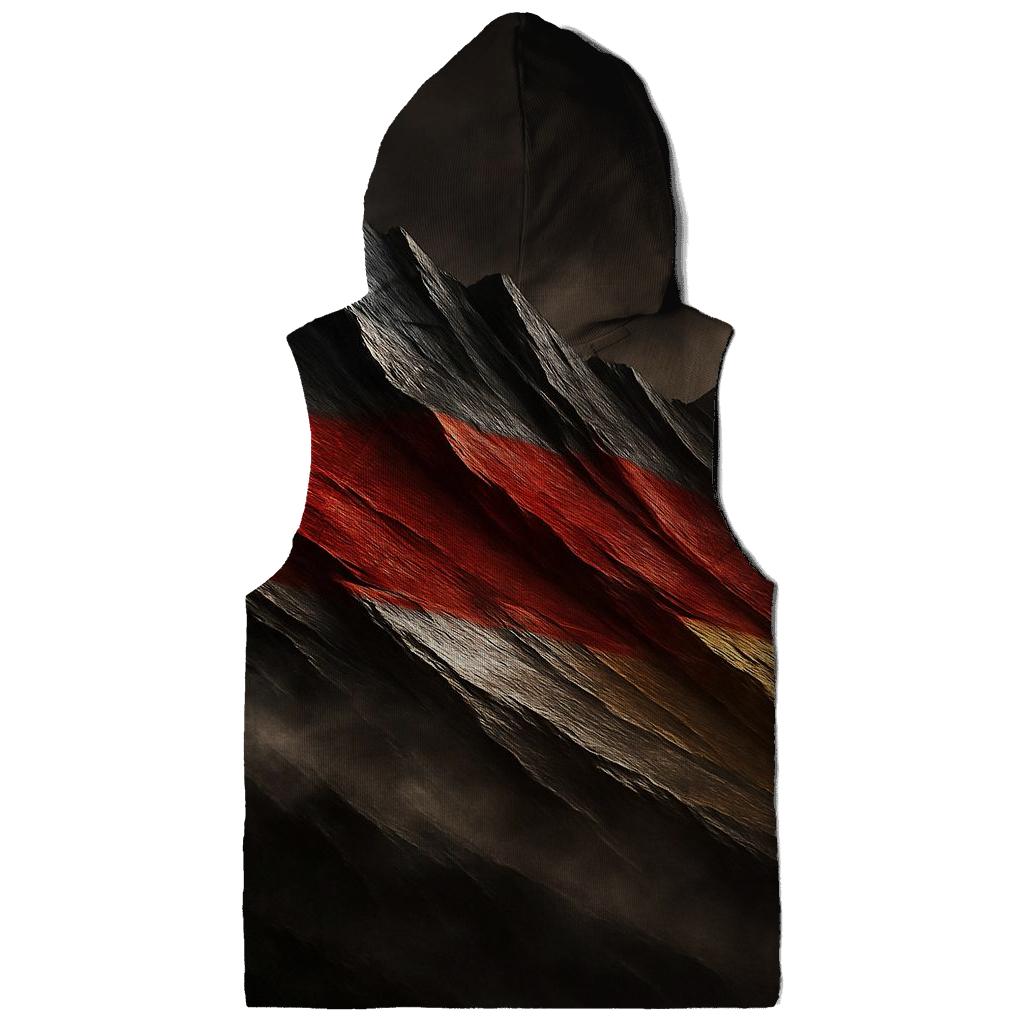 Metallic Flag Of Germany Forged Into Mountain Ridge lightweight hoodies