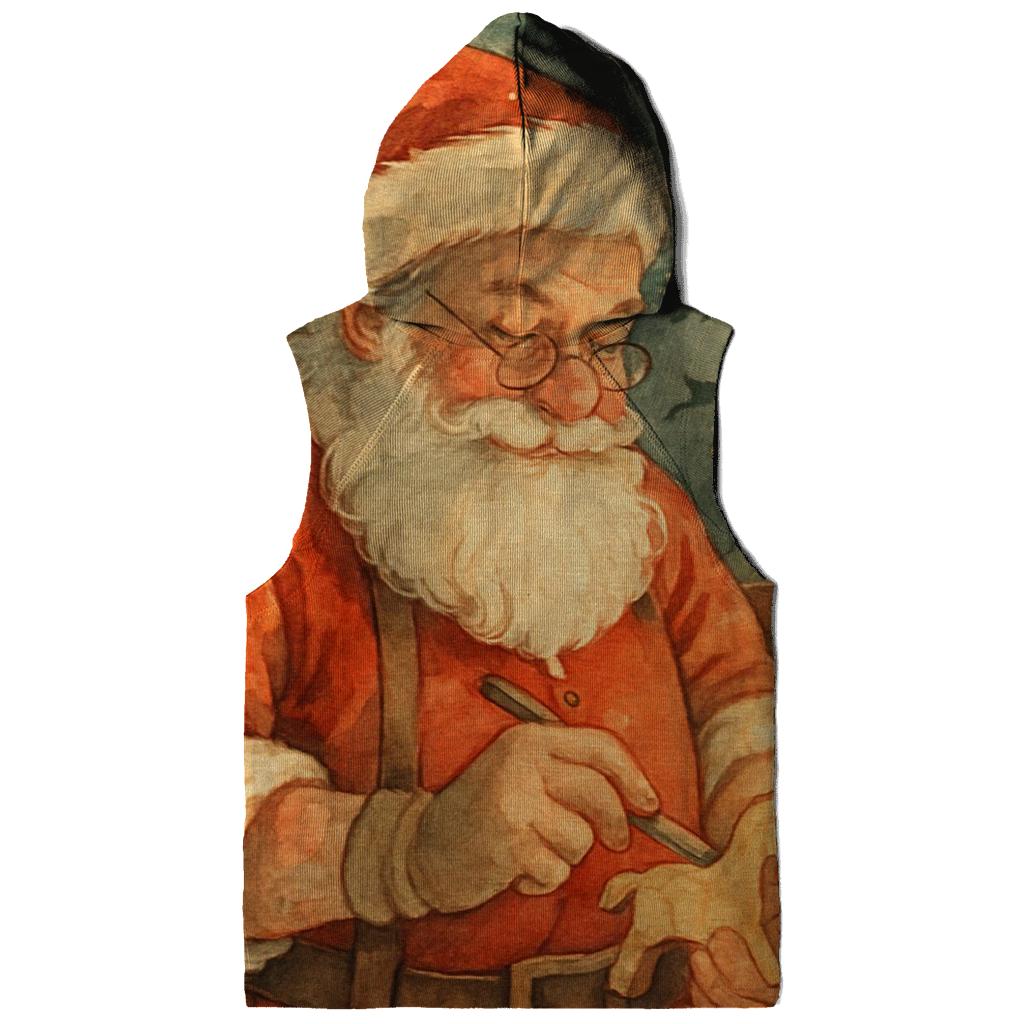 Fireside Toymaker Santa In The Snow Globe Workshop custom hoodies