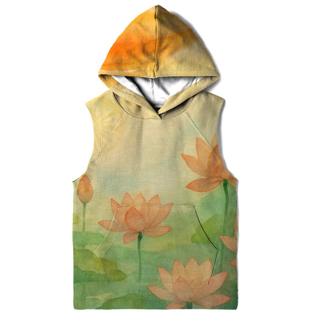 Watercolor Flag Of India Flowing Into Lotus Garden hoodie trends