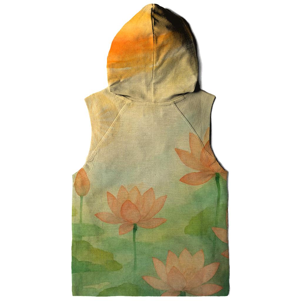 Watercolor Flag Of India Flowing Into Lotus Garden hoodie trends