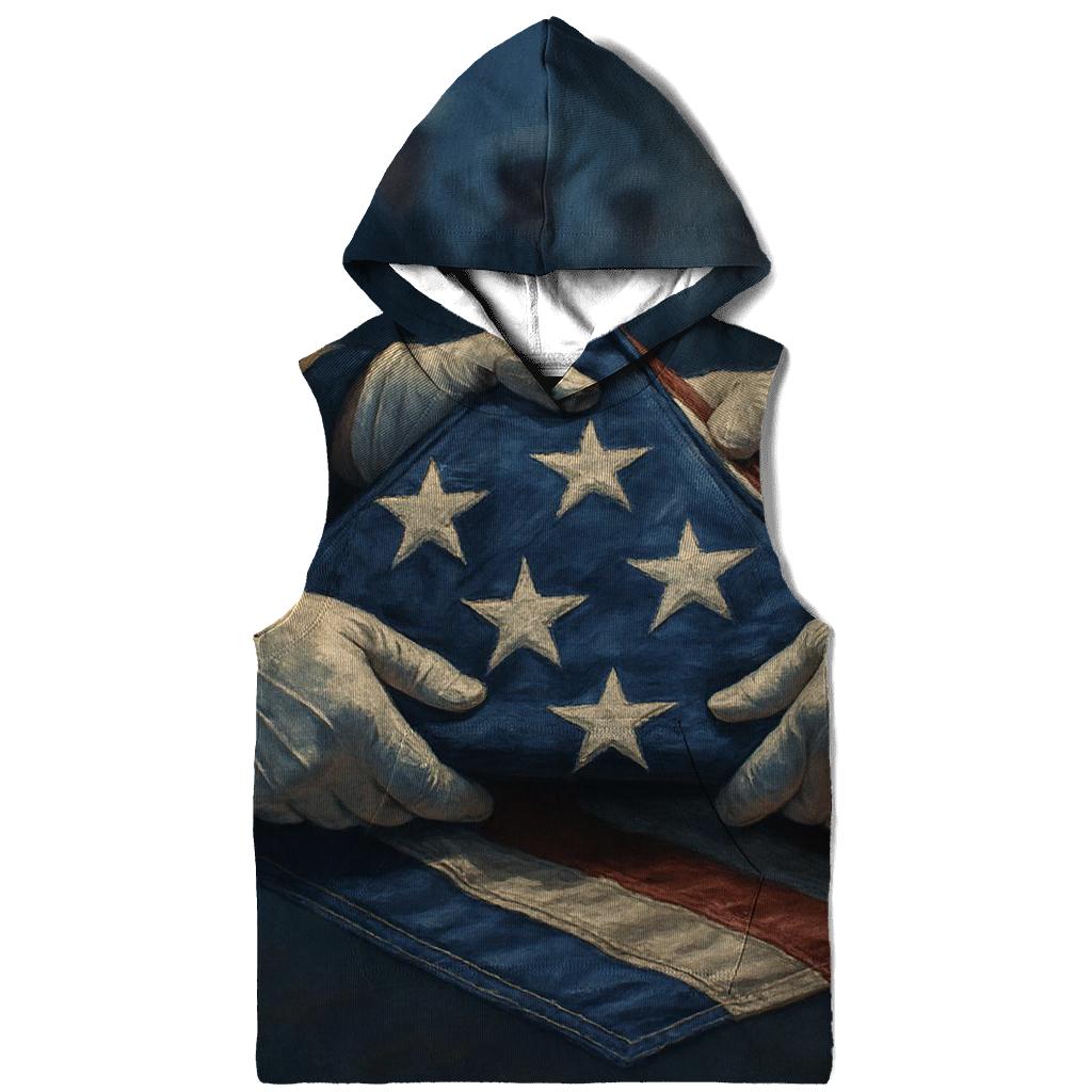 Folding Ceremony In Blue Hour Glow lightweight hoodies