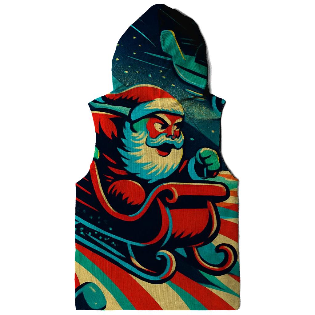 Vintage Sleigh Race Over Candy Dunes heavyweight hoodies