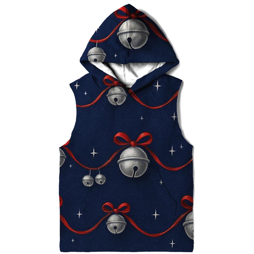 Silver Bell Wave Pattern On Indigo Background hoodie trends
