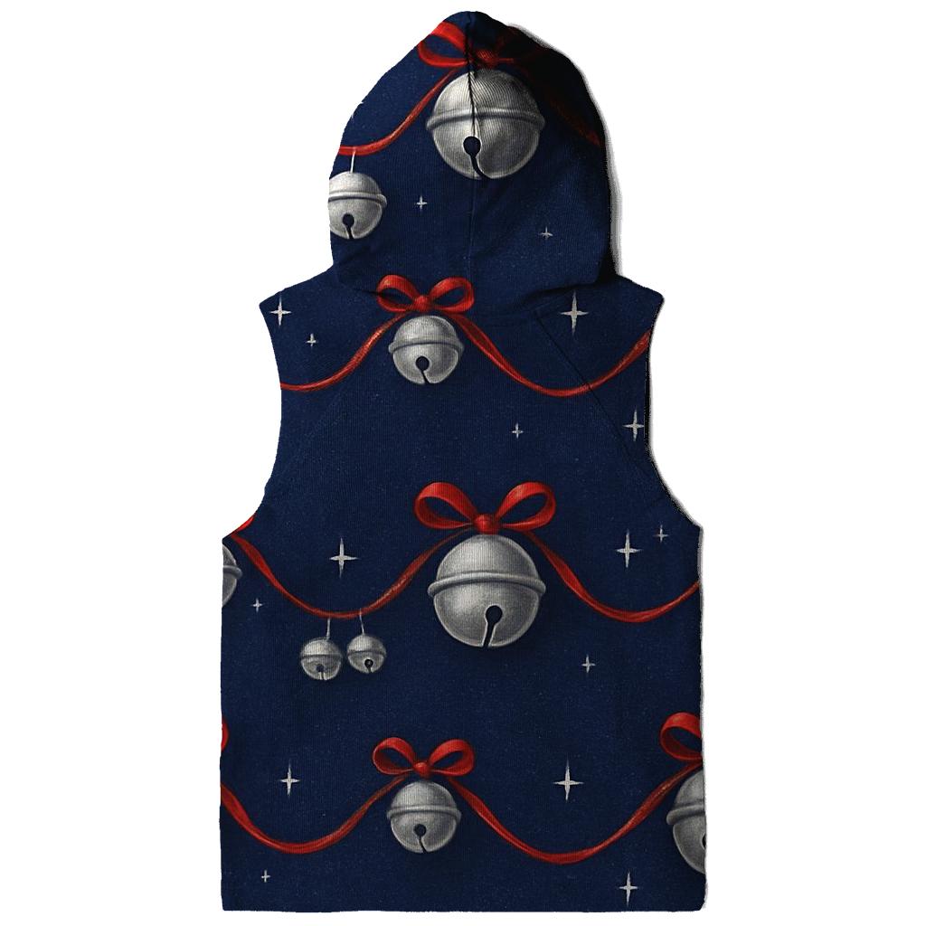 Silver Bell Wave Pattern On Indigo Background hoodie trends