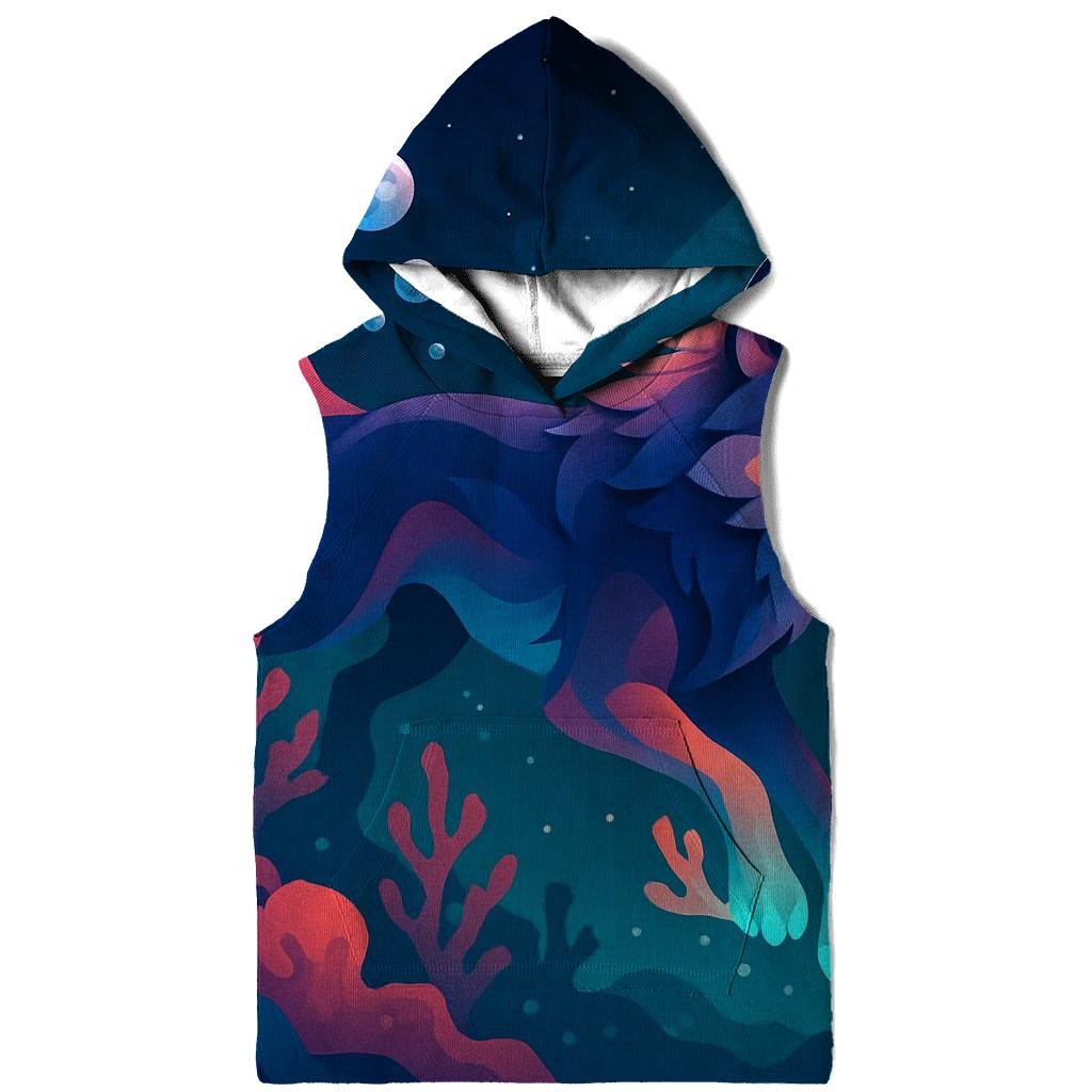 Coral Reef Lunar Swim printed hoodies