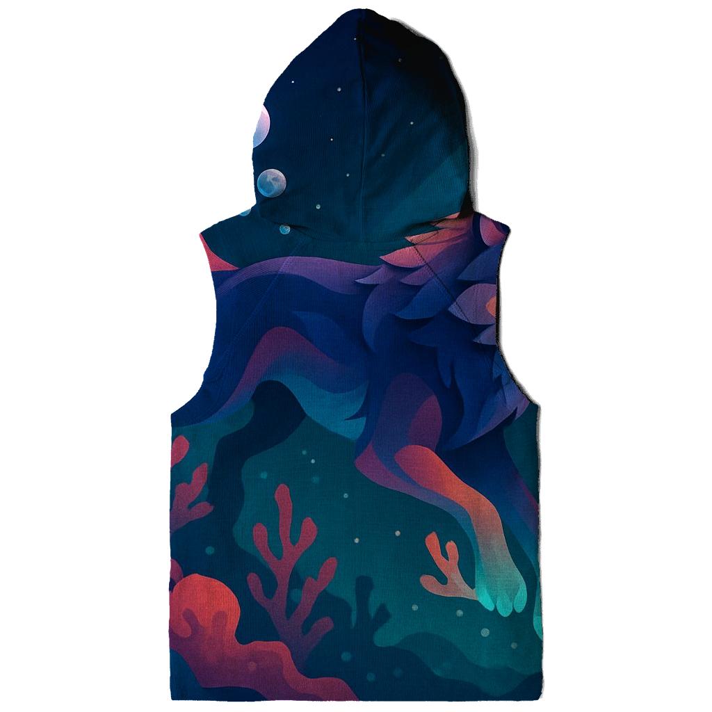 Coral Reef Lunar Swim printed hoodies