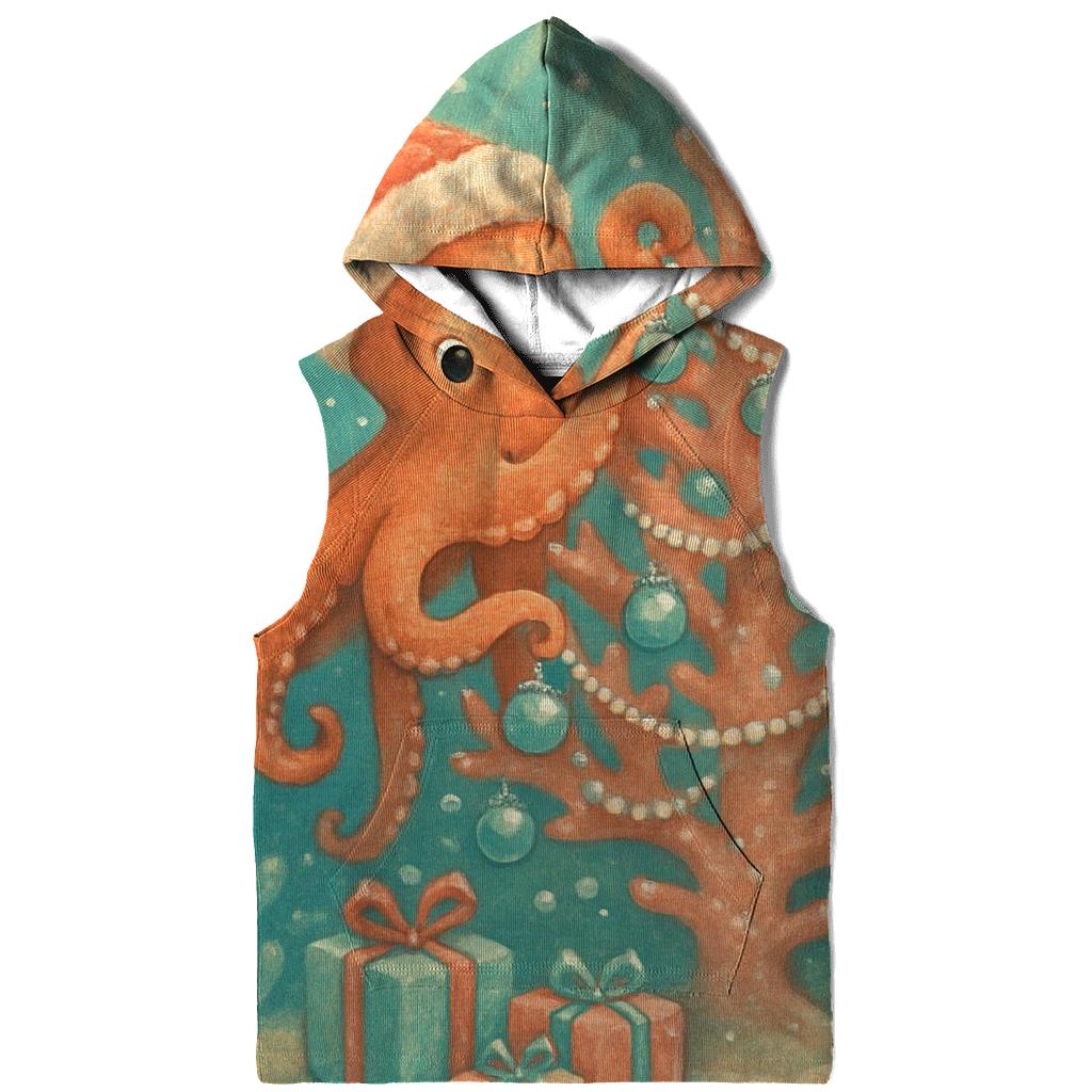 Frosted Ornament Octopus Tree Decorator pullover hoodies