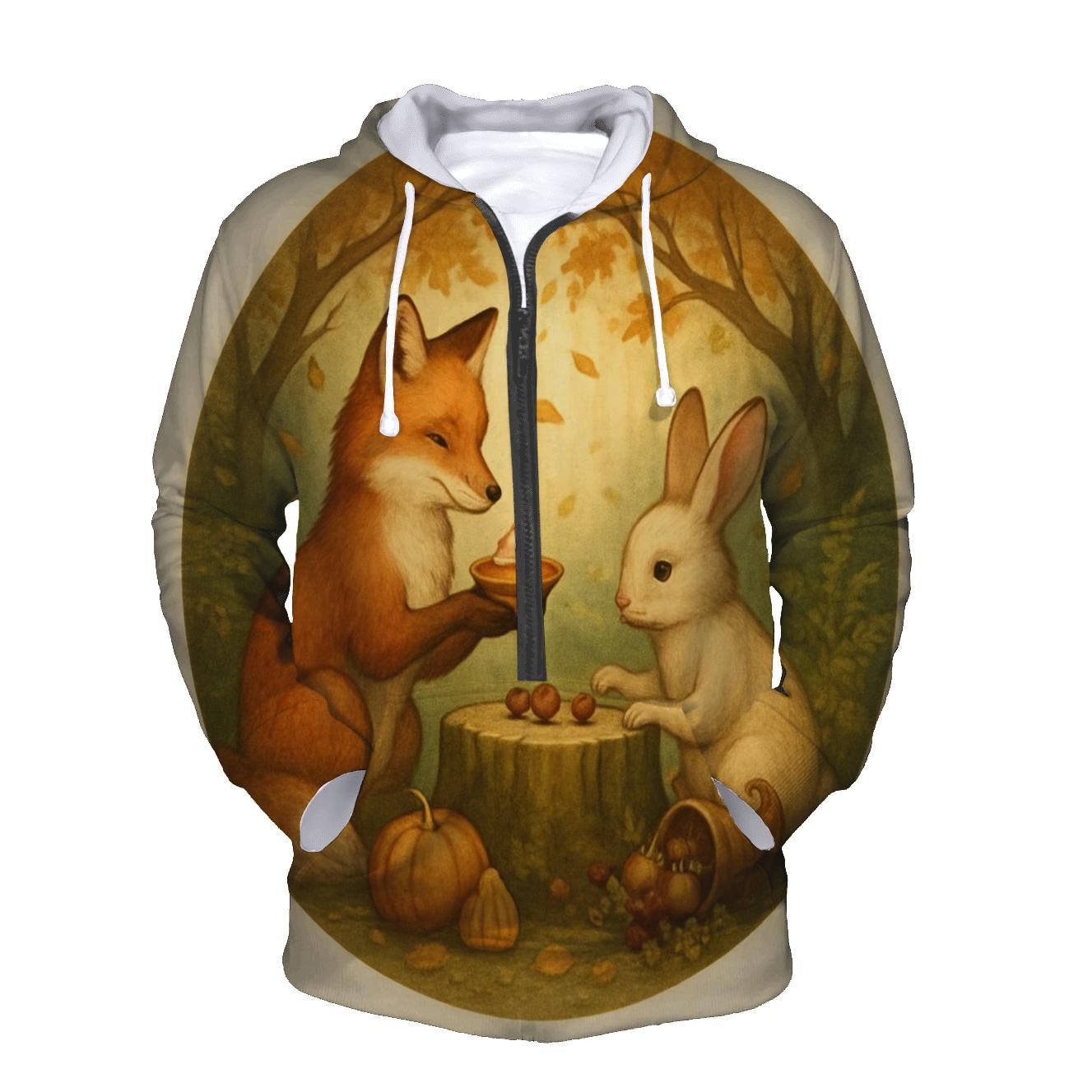 Woodland Feast Under A Leaf Canopy hoodie designs