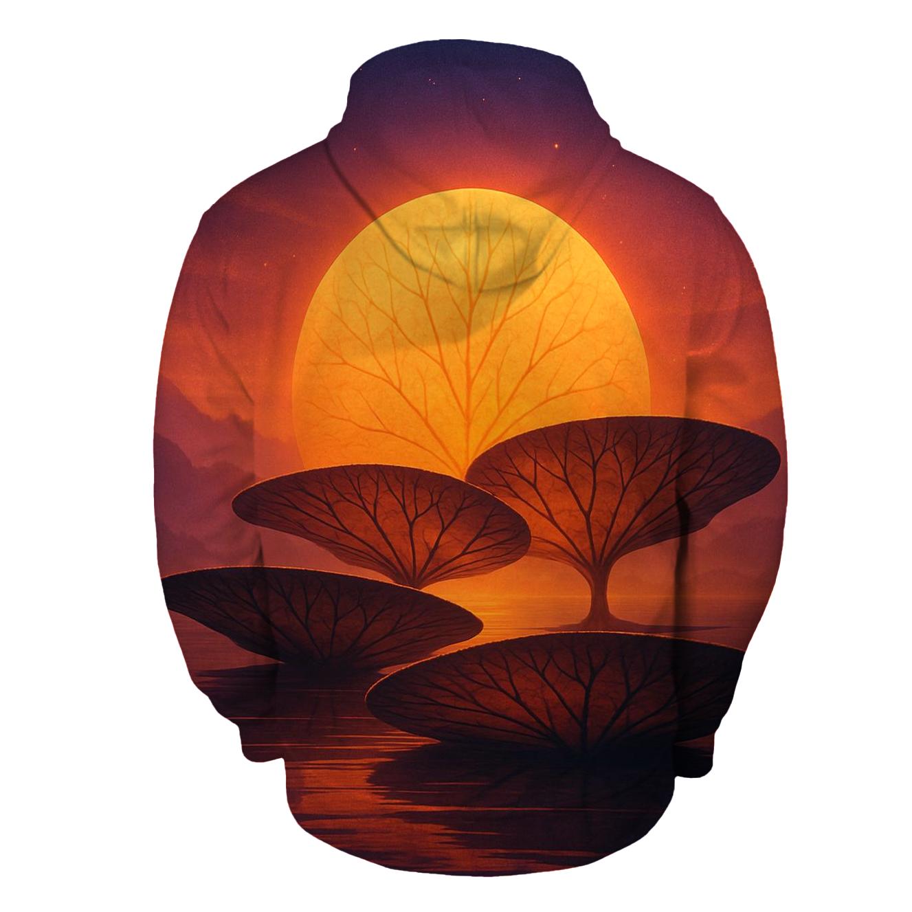 Sunset Bloom Above Floating Lily Isles hoodie styles