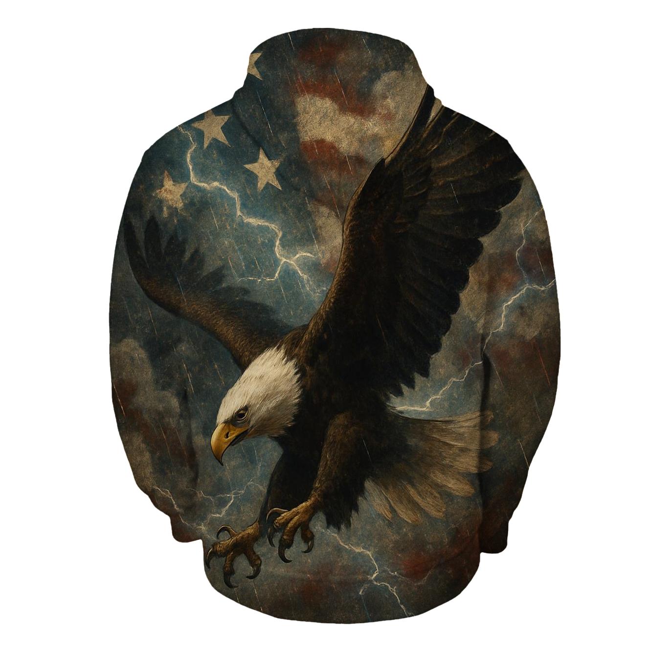 Storm Rider Eagle Banner heavyweight hoodies