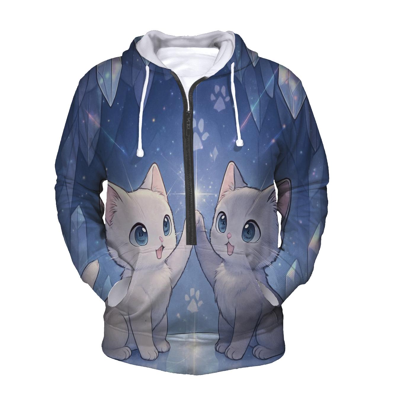 Crystal Cavern Purr Echo hoodies fashion