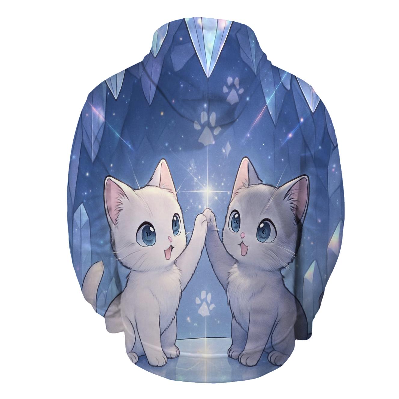 Crystal Cavern Purr Echo hoodies fashion