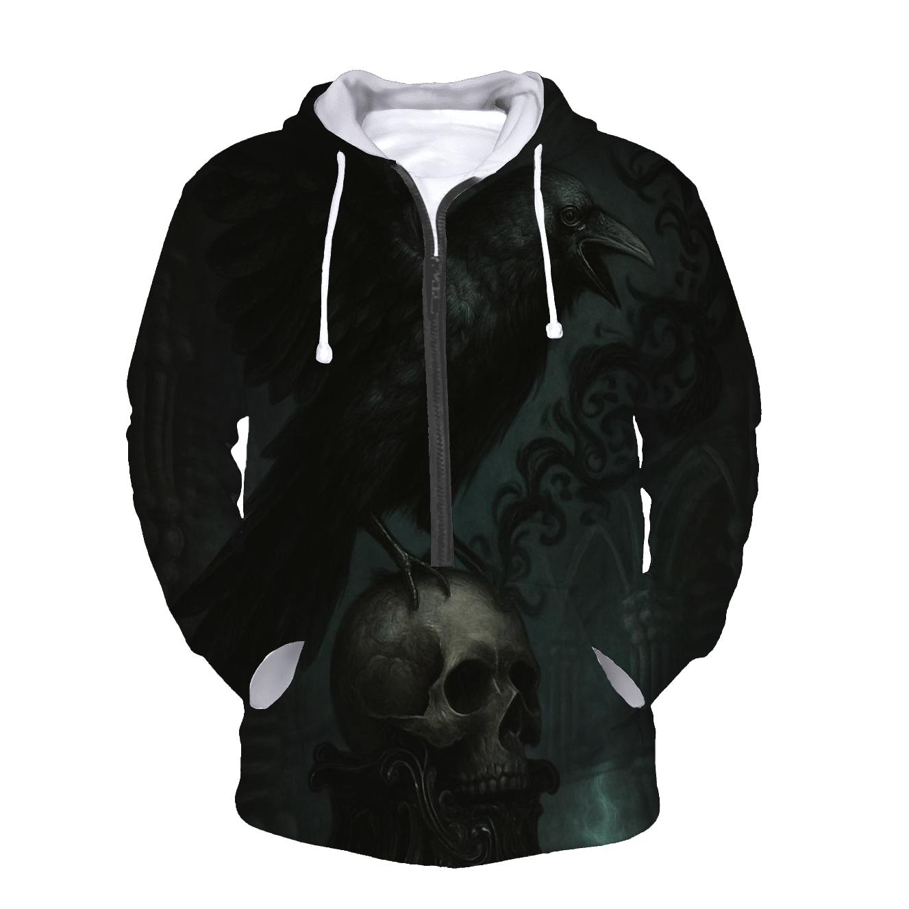 Raven Oracle In The Bone Chapel designer hoodies