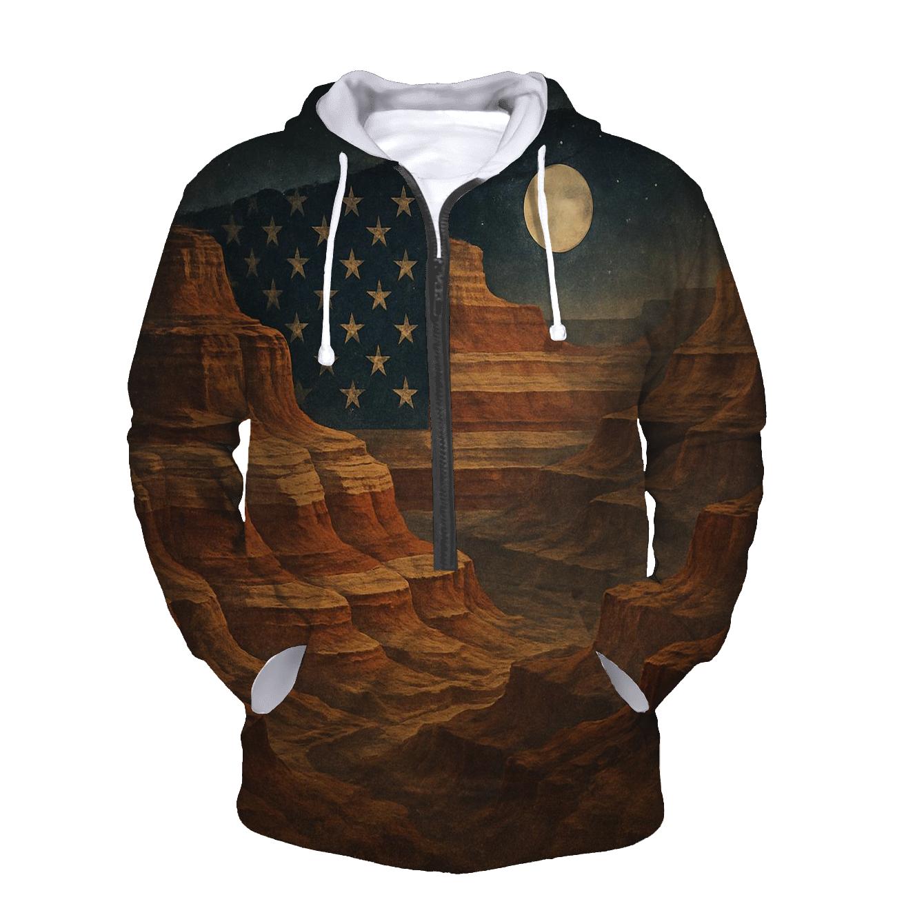 Wildland Flag Canyon Horizon custom hoodies