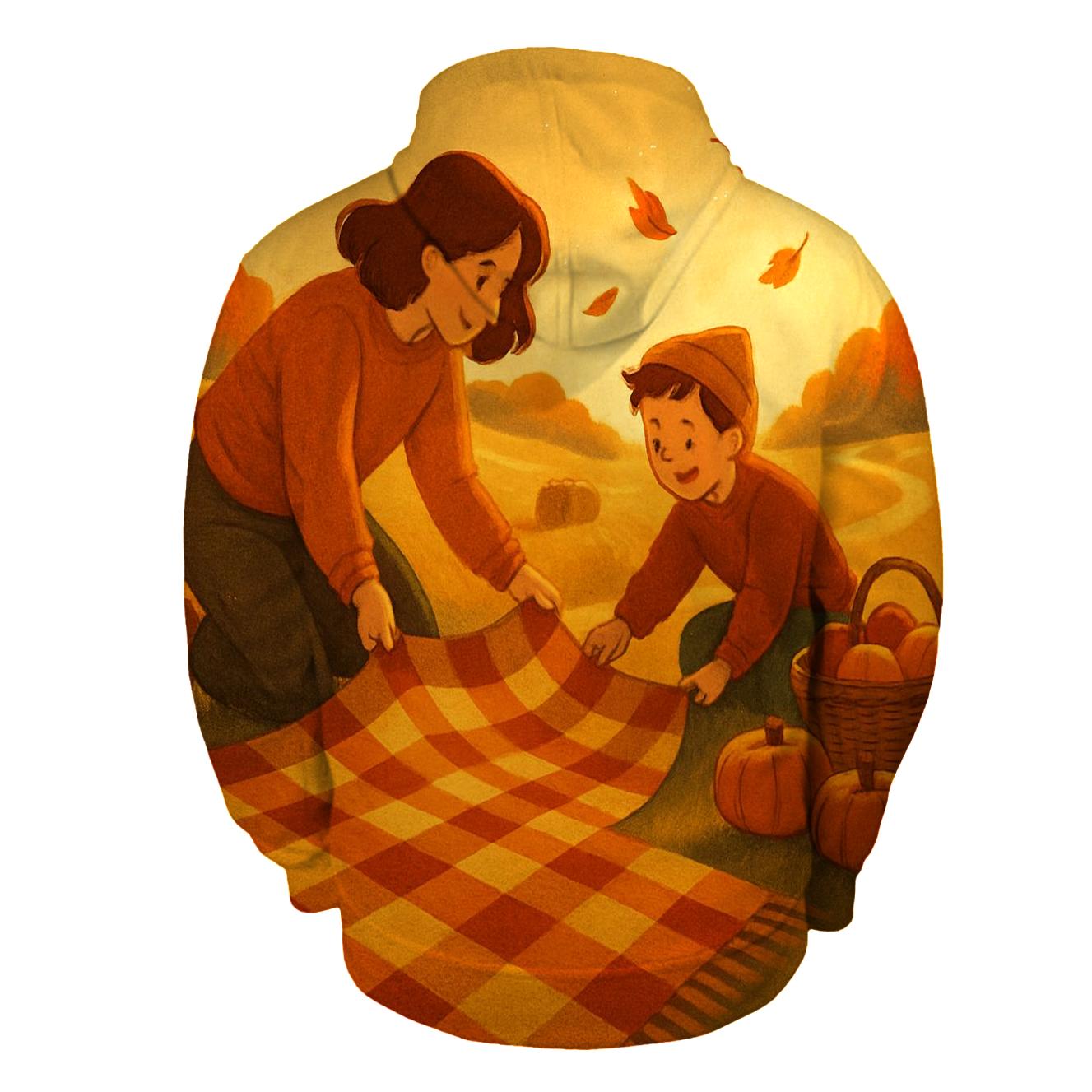 Golden Hour Harvest Field Picnic hoodie designs