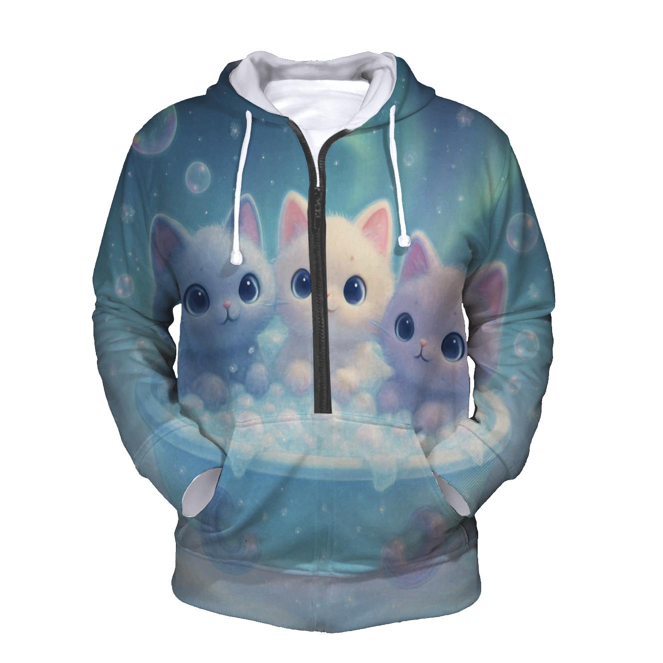 Aurora Bubble Bath Kittens hoodie designs