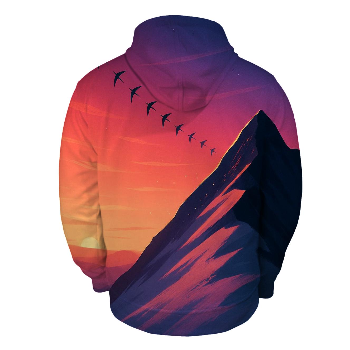 Crimson Ridge With Whispering Kites heavyweight hoodies