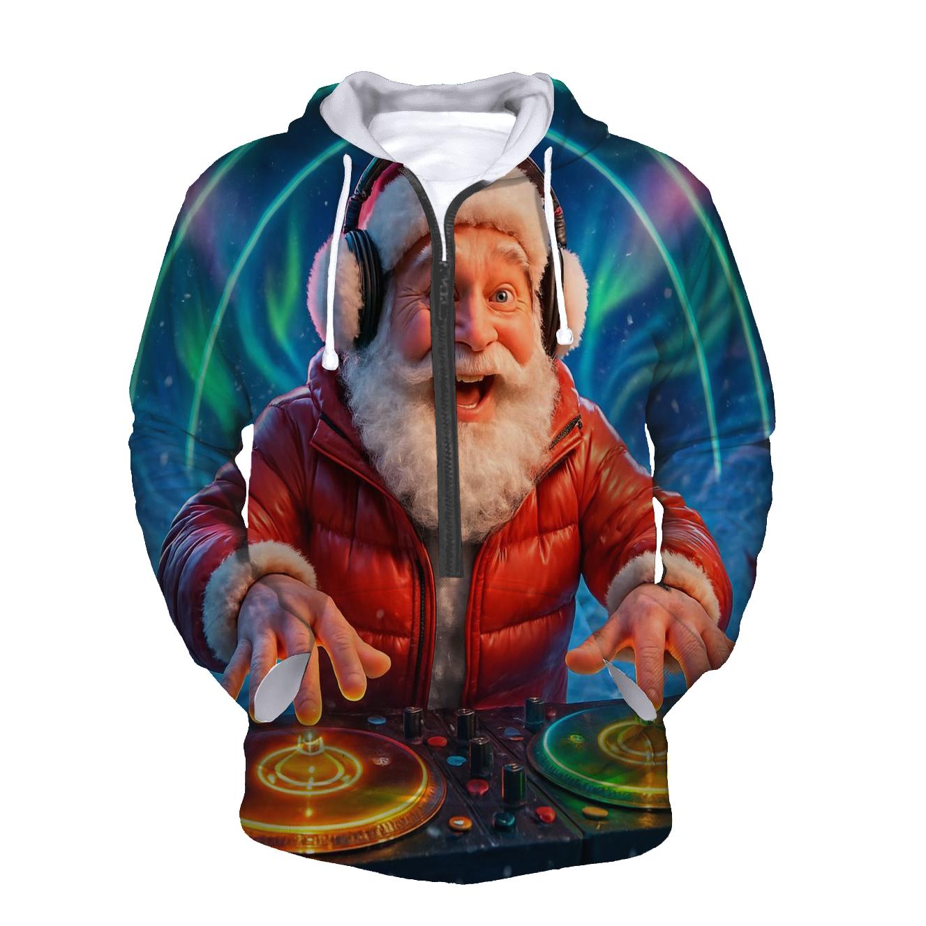 Santa DJ Blizzard Rave At The North Pole hoodie trends