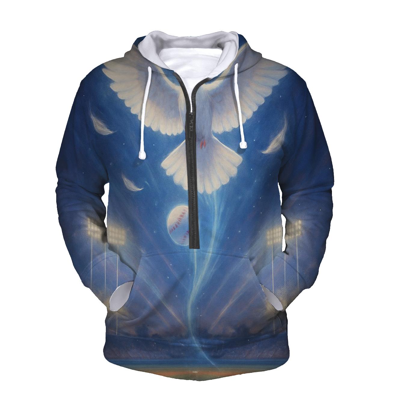 Dove Over Diamond Radiance embroidered hoodies