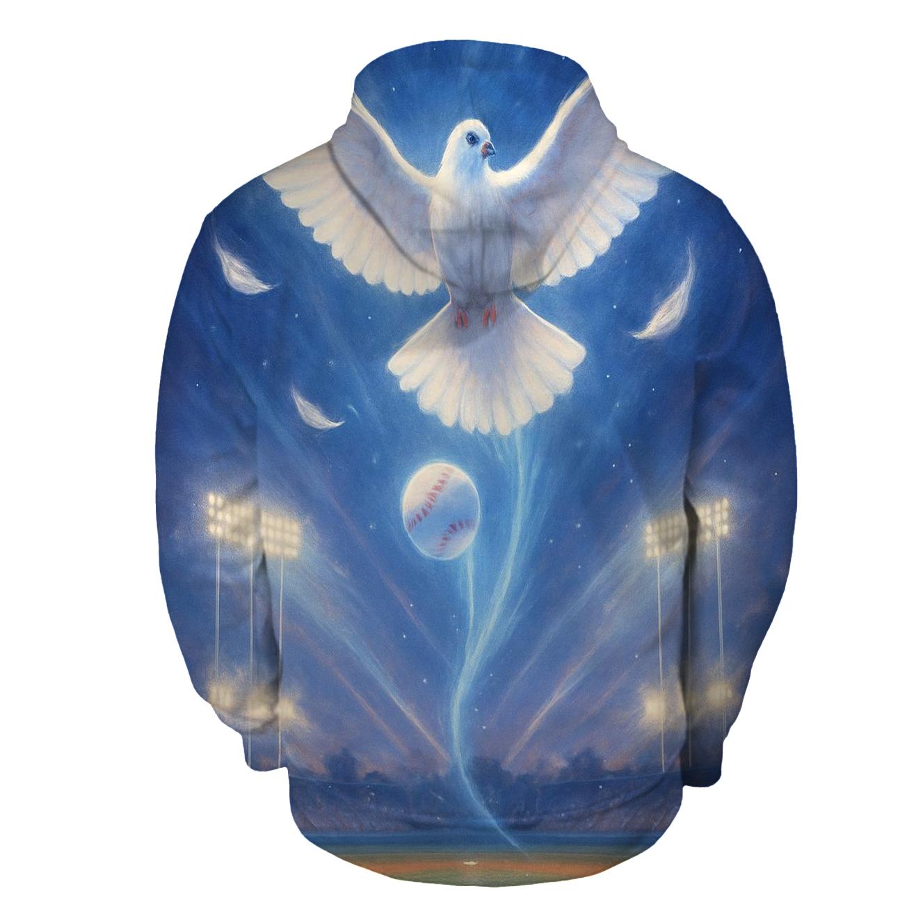 Dove Over Diamond Radiance embroidered hoodies