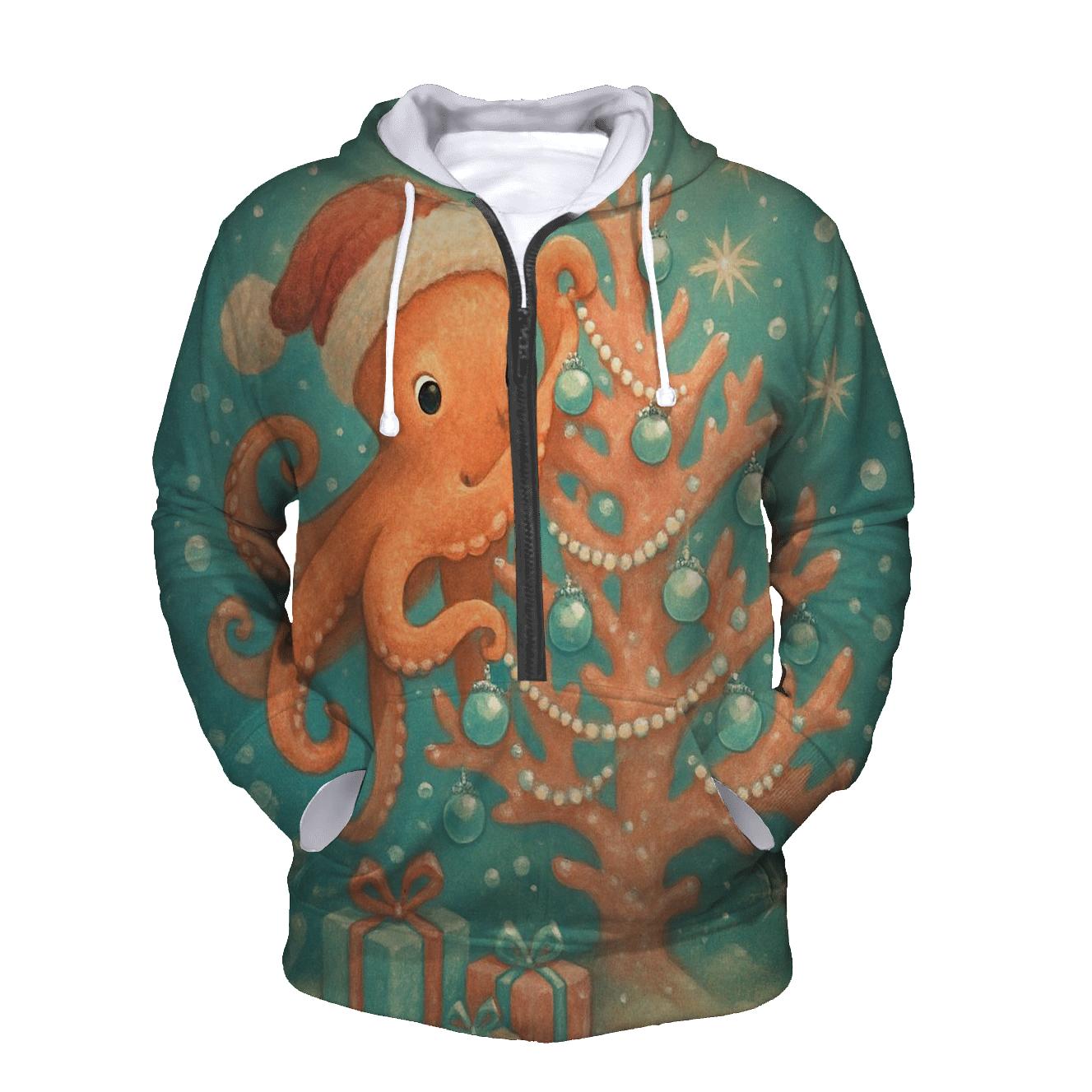 Frosted Ornament Octopus Tree Decorator hoodies fashion