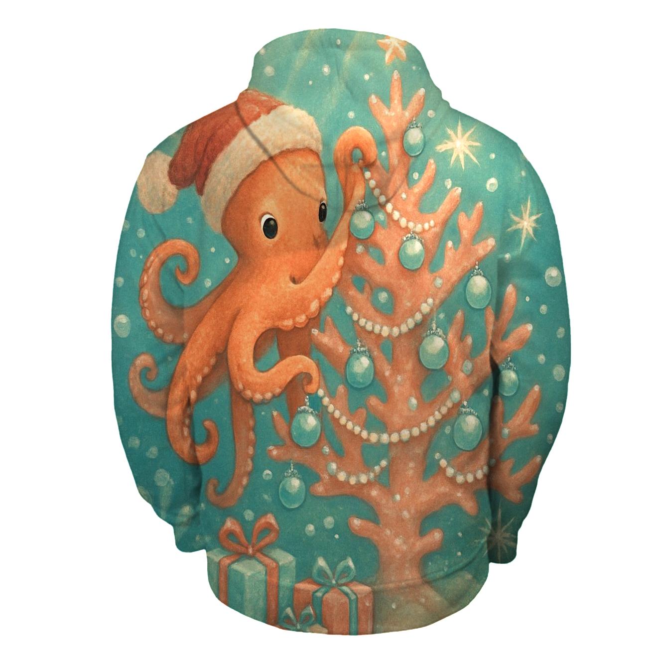 Frosted Ornament Octopus Tree Decorator hoodies fashion