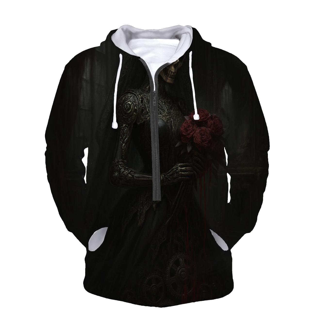 Veil Of The Mourning Automaton zip-up hoodies