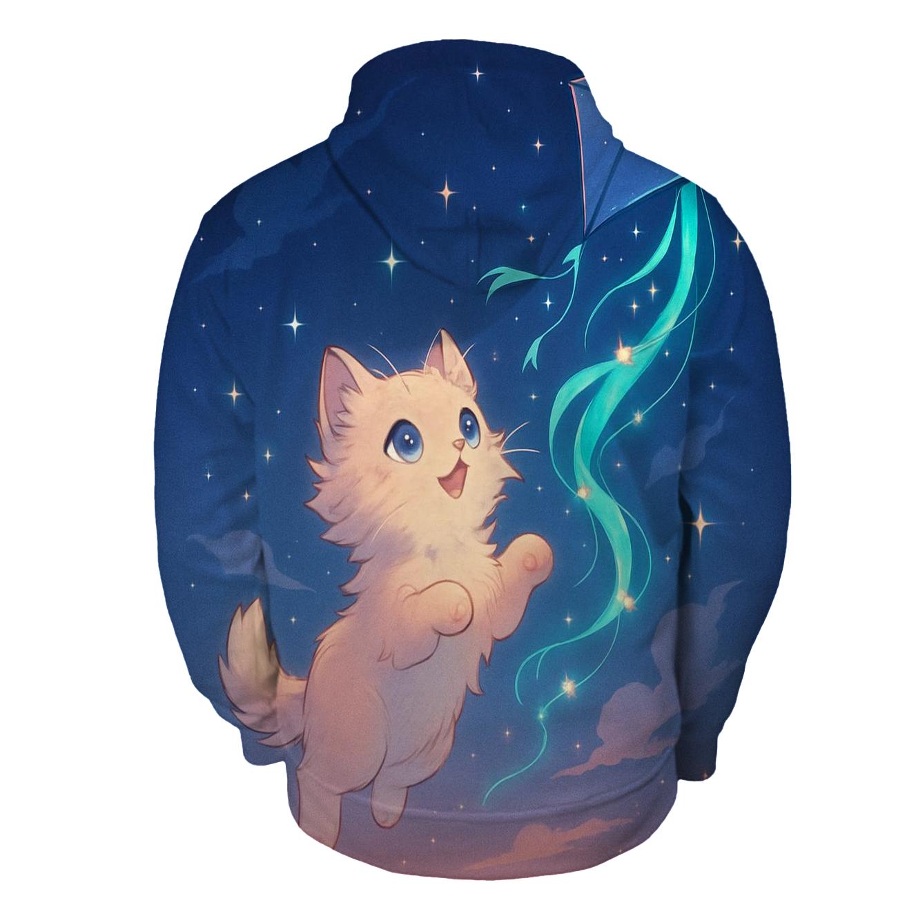 Starlit Kite Tail Kitten designer hoodies