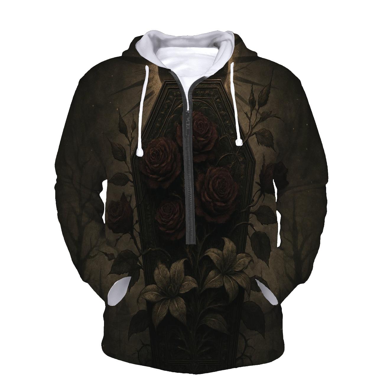 The Coffin Garden Eclipse zip-up hoodies