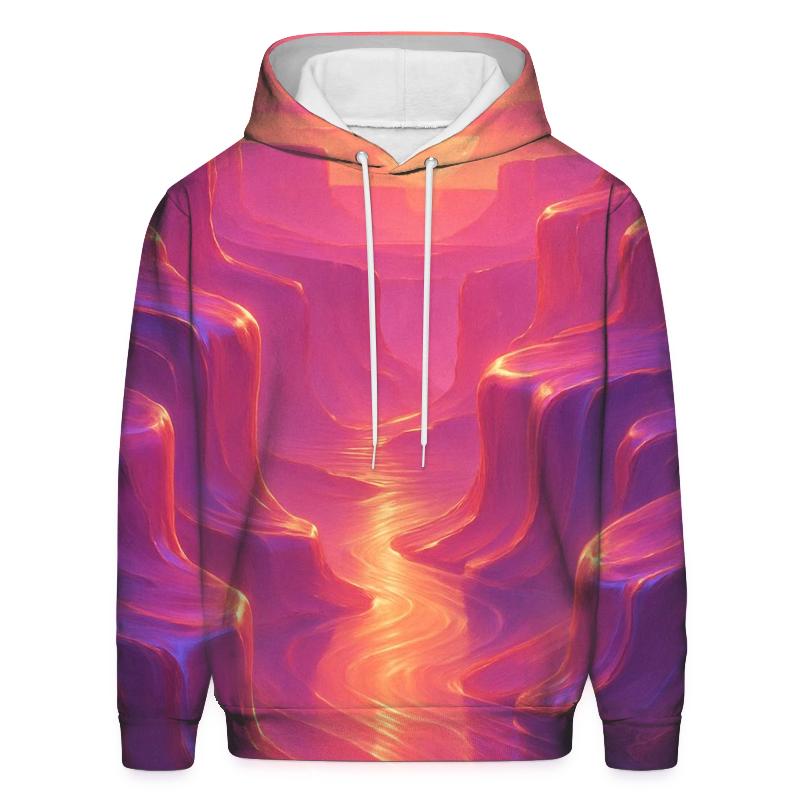 Cascading Sunset Over Glass Canyons hoodie trends