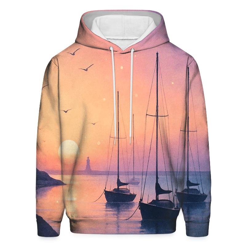 Midnight Lavender Harbor Afterglow hoodie styles