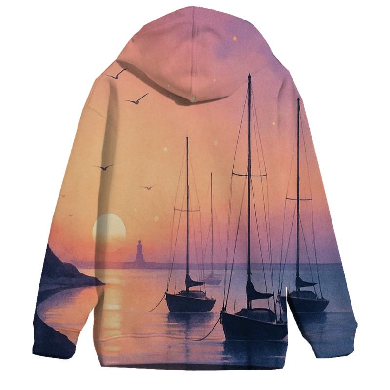 Midnight Lavender Harbor Afterglow hoodie styles