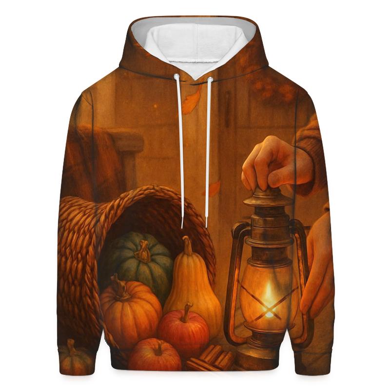 Lanternlit Cornucopia Porch Welcome hoodie designs