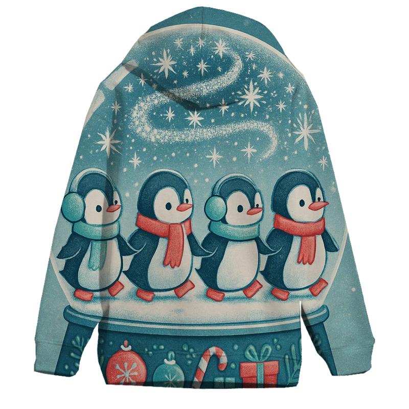 Snow Globe Penguin Parade hoodie trends