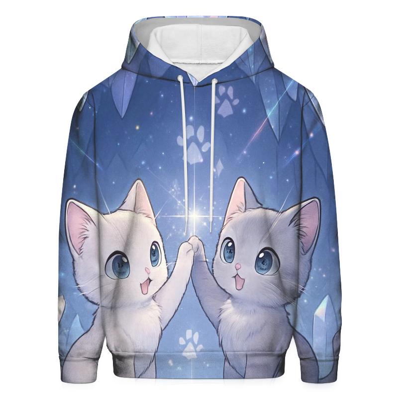 Crystal Cavern Purr Echo premium hoodies