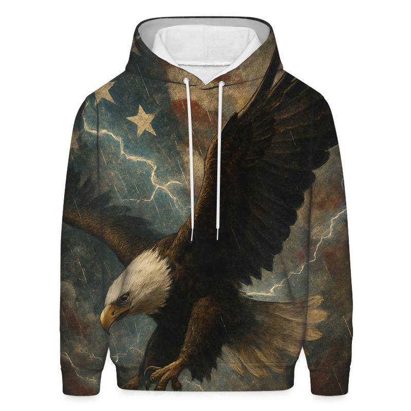 Storm Rider Eagle Banner pullover hoodies