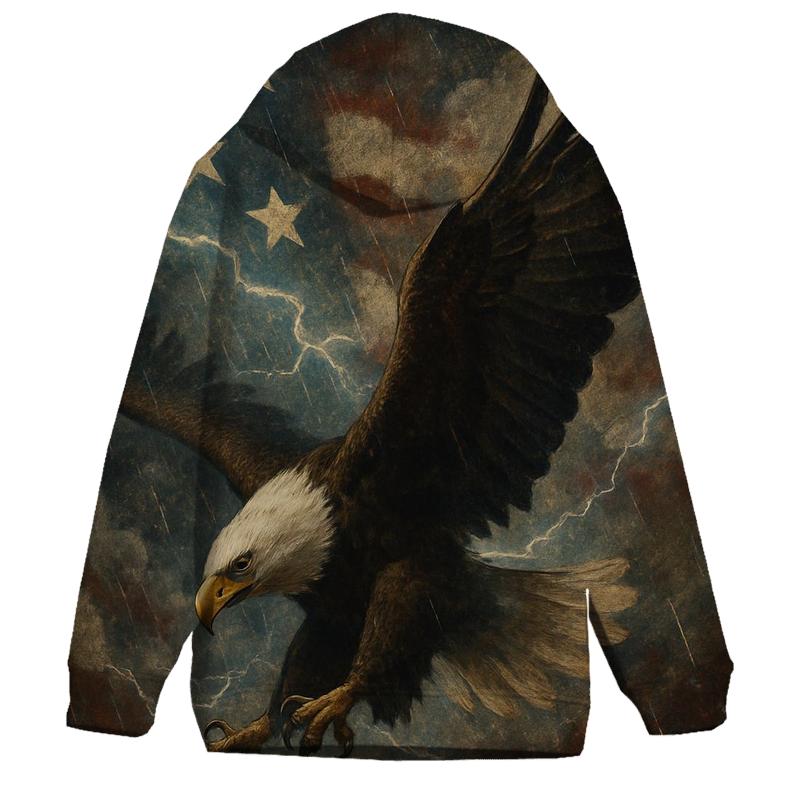 Storm Rider Eagle Banner pullover hoodies