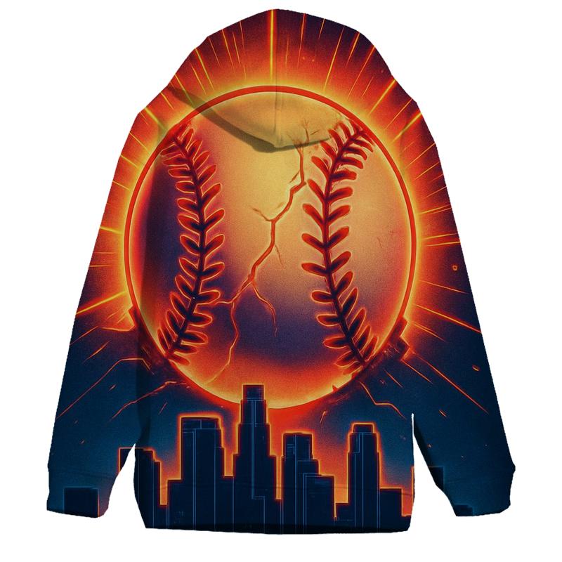 Sunset Seam Skyline Burst zip-up hoodies